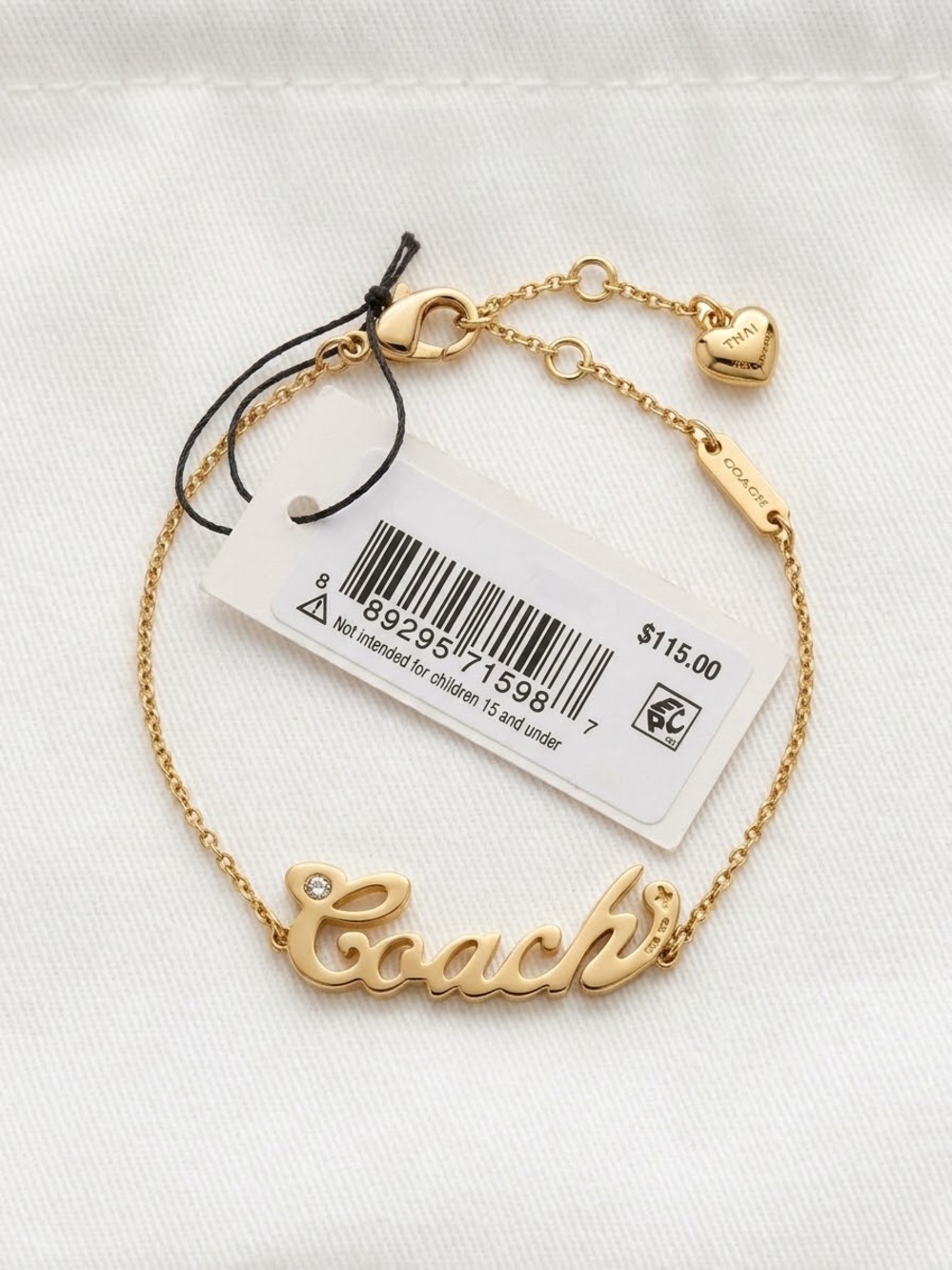 NWT-Coach Script Nameplate Bracelet